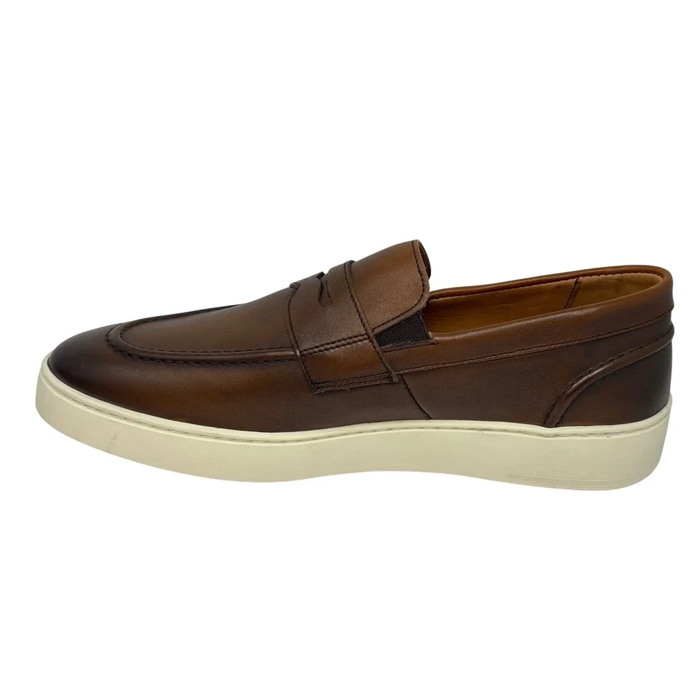 Allen Edmonds Mens Randolph Leather Penny Loafer Sneaker Size 8.5 D Brown 7458